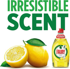 Fairy Washing Up Liquid Kitchen Scourer Dish Grease Cleaner Bundle Lemon 320ml