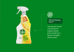 Dettol Clean & Fresh Multipurpose Cleaner Spray Dirt Grease Remover Citrus 1L