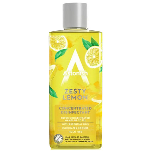 Astonish Concentrated Disinfectant Zesty Multi Use Lemon Liquid Fragrance 300ml