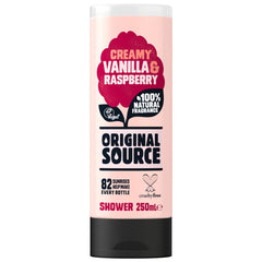 Original Source Body Shower Gel Creamy Vanilla & Raspberry Natural Scent 250ml