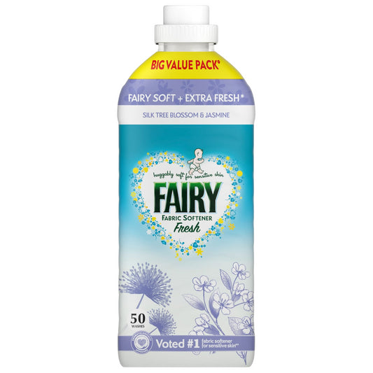 Fairy Silk Tree Blossom & Jasmin Fabric Softener Fresh Laundry Liquid 50W 1.65L