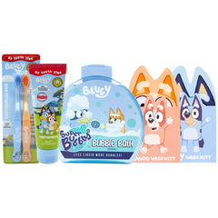 BLUEY BUNDLE | TOOTHPASTE, TOOTHBRUSH, WASH MITT (BLUE)