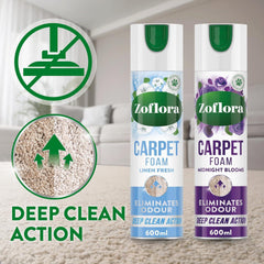 Zoflora Carpet Fresh & Care Rug Upholstery Freshener Cleaner Linen Fresh 600ml