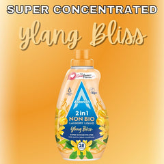 Astonish 2 In 1 Non Bio Laundry Liquid Ylang Bliss Super Concentrated 840ml 28W