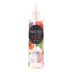Yardley Poppy and Violet Body Mist 200ml Women Spray