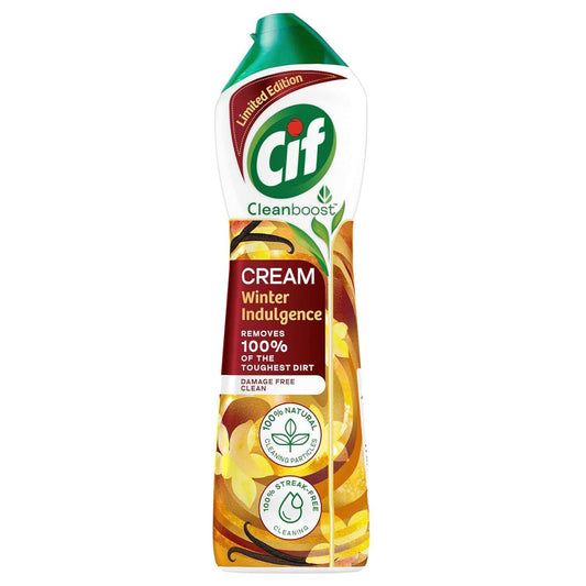 Cif Surface Cleaner Cream Tough Dirt Cleaner Remover Winter Indulgence 500ml