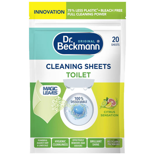 Dr Beckmann Magic Leaves Toilet Dirt Cleaner Citrus Sensation 20 Sheet