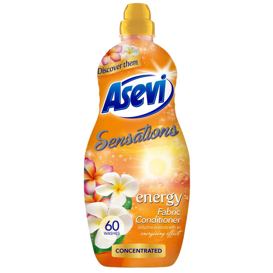 Asevi Fabric Conditioner Concentrate Energy Laundry Liquid 60 Washes 1.32L