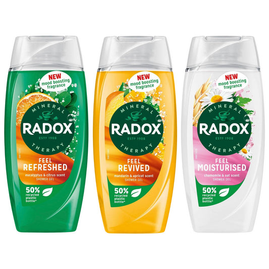 Radox Mineral Therapy Shower Gel with Mood Boosting Fragrance Bundle 225ml