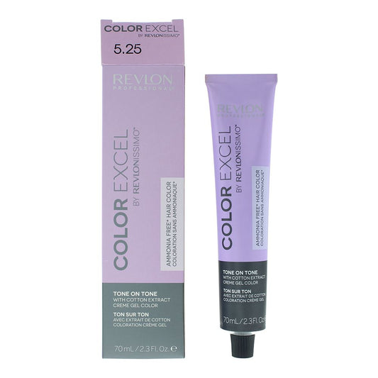 Revlon Color Excel 5.25 Light Iridescent Mahogany Brown Hair Colour 70ml Women