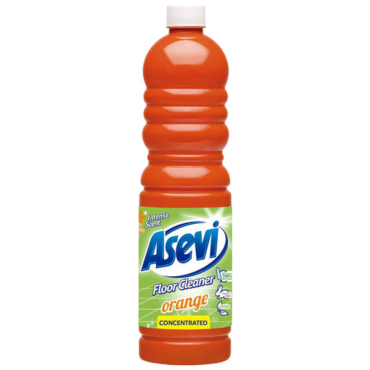 Asevi Concentrated Hard Floor Cleaner Liquid Dirt Remover Orange 1L