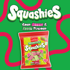 Swizzels Squashies Drumstick Sour Cherry & Apple Flavour Sweet Candy 120G