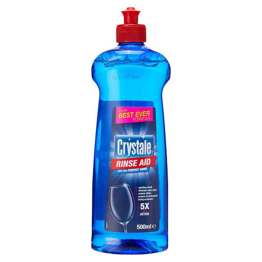 Crystale Dishwasher Descaler Deep Cleaning Limescale Remover Rinse Aid 500ml X1