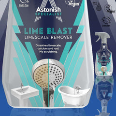 Astonish Lime Blast Limescale Remover Spray 750ml Calcium Deposits Effortlessly