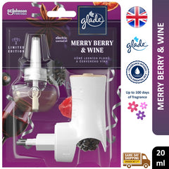 Glade Electric Plugins Scented Oil Refill Air Freshener Merry Berry Wine 20ml