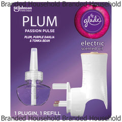 Glade Electric Plugins Scented Oil Refill Air Freshener Plum Passion Pulse 20ml