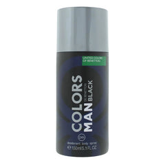 Benetton Colors Man Black Deodorant Spray for Mens 150ml