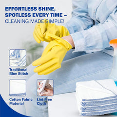 Bettina Cotton Dish Cloths 10pcs Scratch Free Cleaning Experience & Eco Friendly