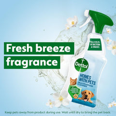 Dettol Pets Bundle Set Fresh Breeze Tough Messes & Odour Remover