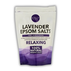Elysium Spa Epsom Salts Lavender Relaxing For Body Care Muscle Relaxation 450G