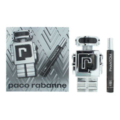 Paco Rabanne Phantom 2 Piece Gift Set: EDT 100ml - Eau de Toilette 10ml
