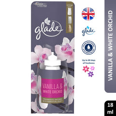 Glade Sense & Spray Vanilla & White Orchid Air Freshener Refill Home Office 18ml