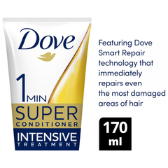 Dove 1 Minute Intensive Treatment Conditioner Instantly Repairs and Stops Up to 98% of Damage 170ml