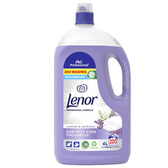 Lenor Professional Fabric Conditioner Liquid Freshener Lavender Lily Breeze 200W