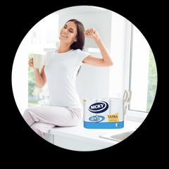 Nicky Ultra Kitchen Towel Rolls Cleaning Strong Absorbant White 3 Ply Paper