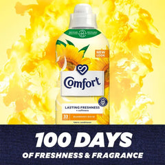 Comfort Fabric Conditioner Long Last Fragrance 33 Washes Sunshiny Days 990ml