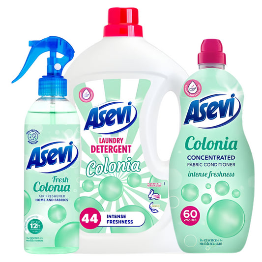 Asevi Spanish Cleaning Products Bundle Colonia Fabric Conditioner Laundry Detergent
