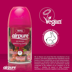 Airpure Air Freshener Refill Home Room Fragrance Spray Sparkling Berry 250ml