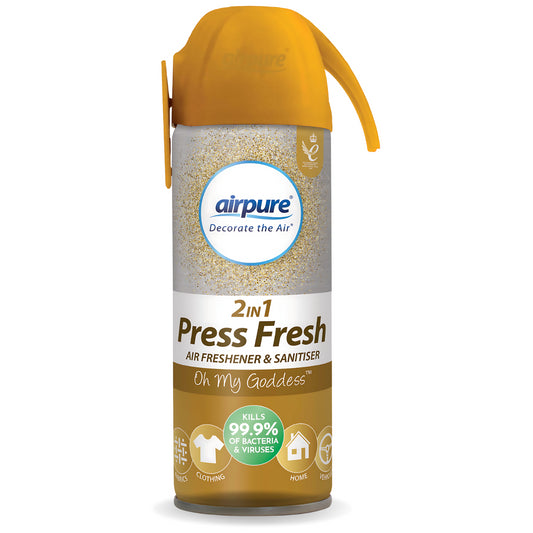 Airpure 2In1 Air Freshener Press Fresh Oh My Goddess Fragrance 180ml