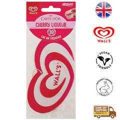 Walls Hanging Car Air Freshener Odor Neutralizer Fragrance Cherry Liqueur