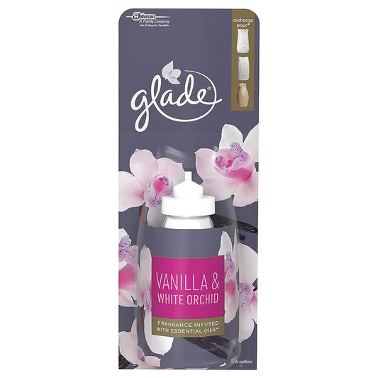 Glade Sense & Spray Vanilla & White Orchid Air Freshener Refill Home Office 18ml
