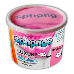 Sph2Onge Luxury Microfibre Pink Tub Extra Thick Dirt Cleaner Remover