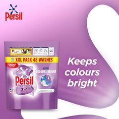 Persil Colour Protect 3 in 1 Laundry Washing Capsules Keeps Colours Bright 48W