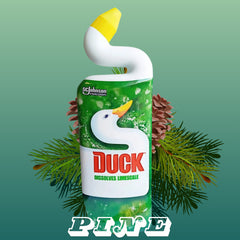 Duck Pine Dissolves Limescale Bleach Gel 750ml Deep Action Toilet Liquid Cleaner