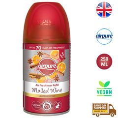 Airpure Air Freshener Refill Home Room Fragrance Spray Mulled Wine 250ml