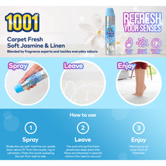 1001 Mousse Carpet Fresh Stain Remover Foam Spray Hours Freshness Long Fragrance