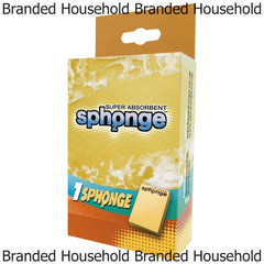 Sph2Onge Cleaning Sponge Non Drip Super Absorbent Surface Dirt Cleaner Yellow