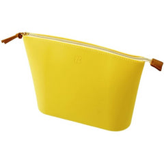 Bloomin Bag Large Wide Open Pouch Cosmetic Smallgift Coinpurse Lemon Yellow