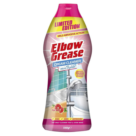 Elbow Grease Cream Cleaner Tough Stubborn Stain Remover Pink Blush 540G