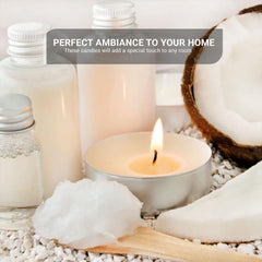 Airpure Tea Lights Nightlight Unscented Candles Upto 4 Hour Burn Time 15Pk