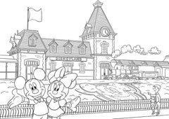 Disney Disneyland Colouring Book Favourite Characters For Kids Children Boy Girl