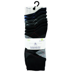 William & Edwards London Mens Socks Cotton Material Diamond Uk 6-11