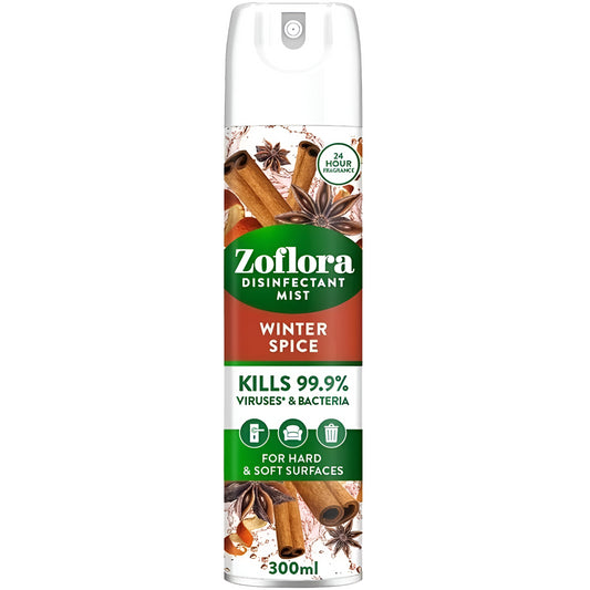 Zoflora Multi Surface Disinfectant Mist Spray Winter Spice Hard & Soft 300ml