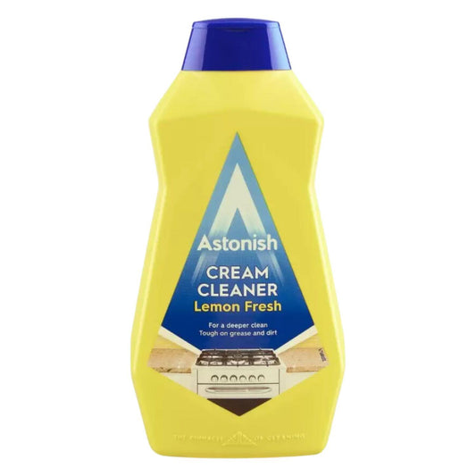 Astonish Cream Cleaner Lemon Fresh Kitchen Deeper Clean Tough Grease Dirt 500ml