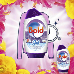 Bold Washing Liquid Gel Laundry Detergent Lavender & Camomile 28 Washes 980ml