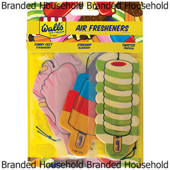 Walls Hanging Car Scented Air Freshener Odor Neutralizer Fragrance 3 Pack